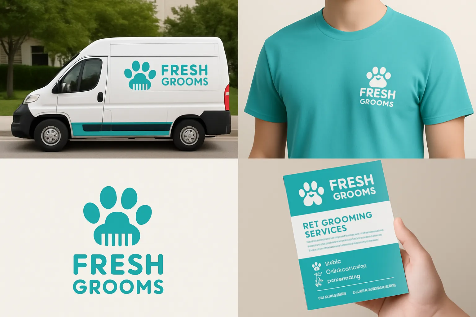Vibrant and friendly branding for an organic pet food company.