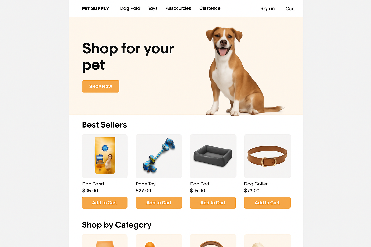 Pet Photography Website