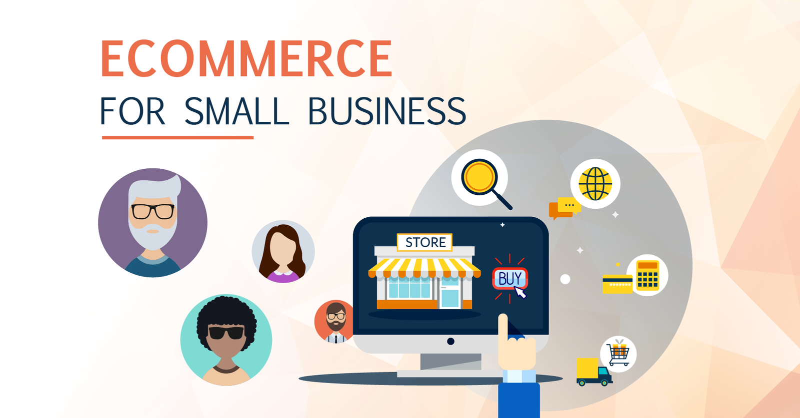 An illustration of a responsive e-commerce website for a small pet business on a laptop.